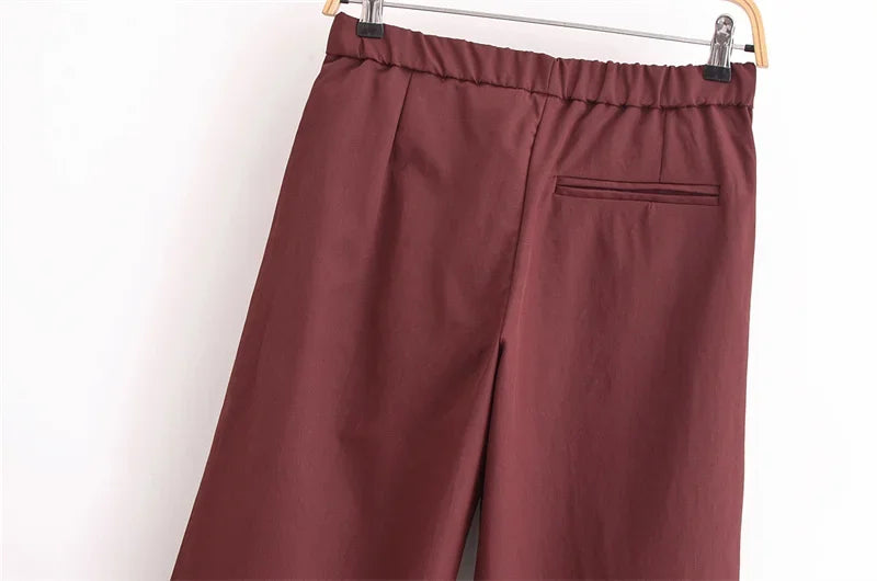 Women's Fashion Suit 2024 New Fall Side Stripe Long Sleeve Jacket Striped Casual Pants Elegant casual women's pantalon suit