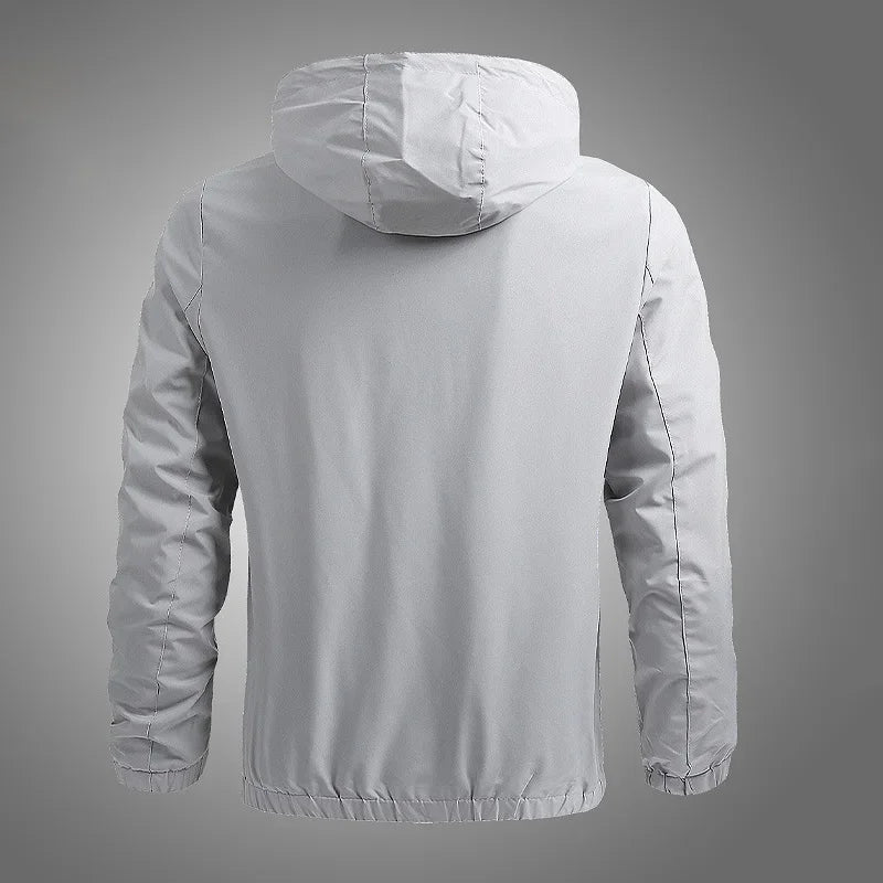 Outdoor Sportwear Windbreaker Hiking Sport Outwear Hooded Jacket Men Autumn Thin Breathable Windproof Hoodies Men's Clothing Top