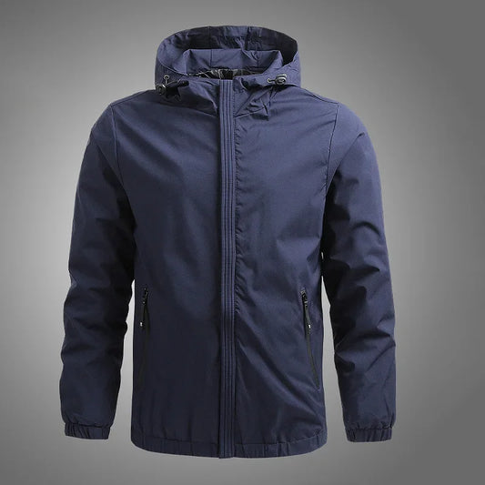 Outdoor Sportwear Windbreaker Hiking Sport Outwear Hooded Jacket Men Autumn Thin Breathable Windproof Hoodies Men's Clothing Top