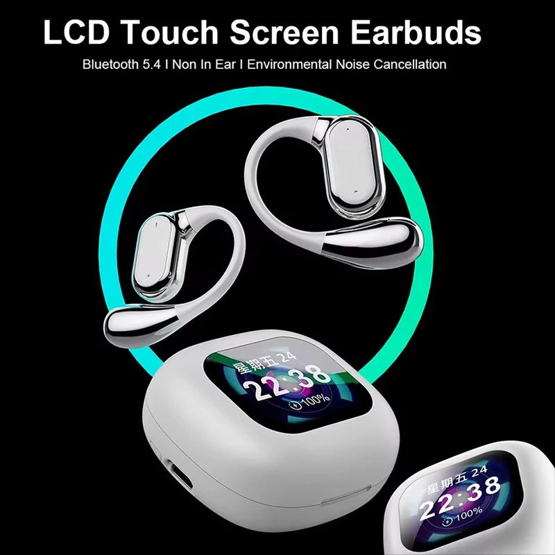 Real-Time Language Translator Headphones Bluetooth Wireless Earphones Sports Noise Reduction Earhooks Headset Smart Touch Screen