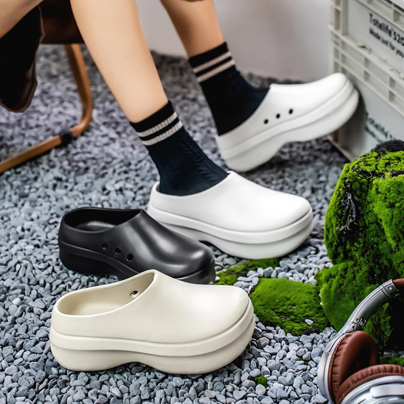 Fashion EVA Men Casual Shoes Thick Soles Sandals WaterProof Anti Slip Work Shoes Women Comfort Nurse Shoes Couple Garden Clogs