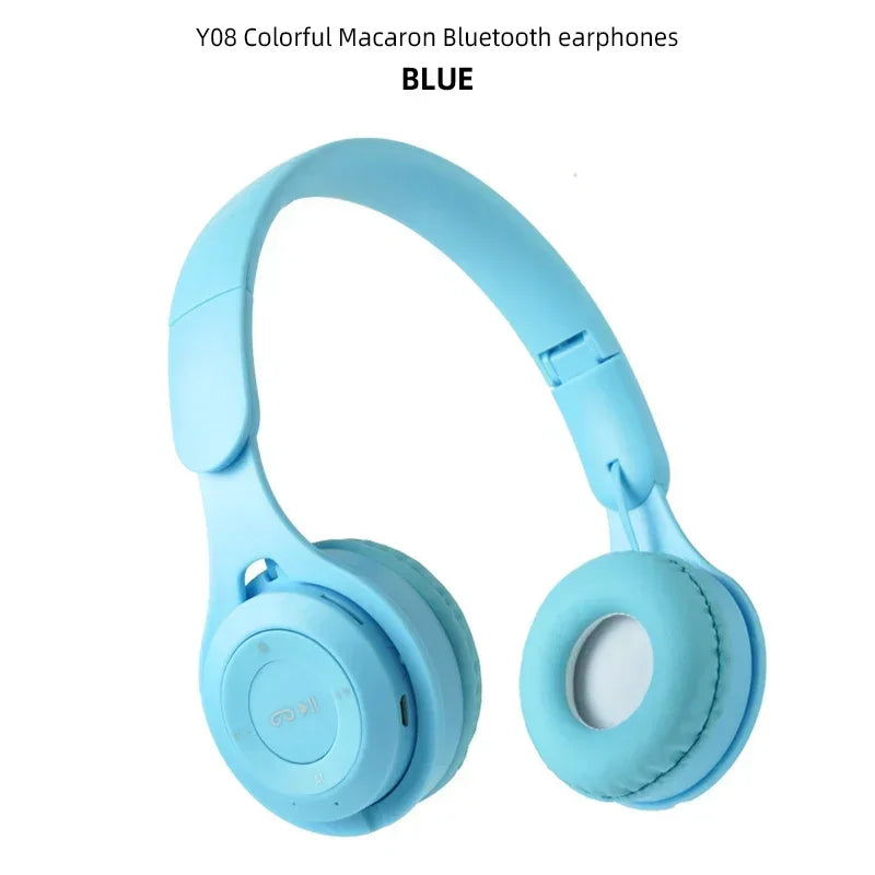 Bluetooth Headset 5.0 Bluetooth Headset Folding Wireless Sports Earphone Gaming Headsets Over-ear Headphones for Android ios
