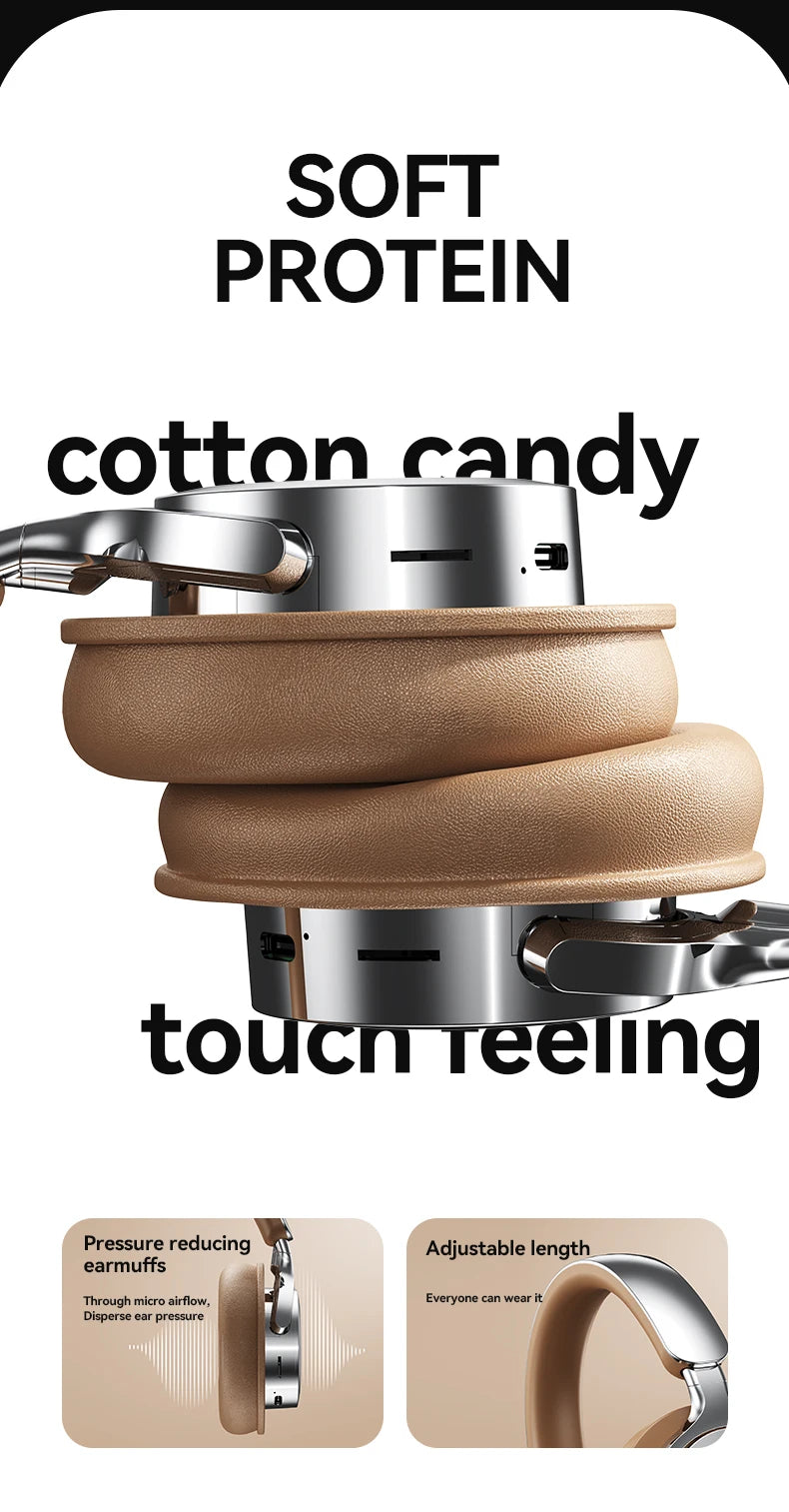 Bluetooth 5.3 Headsets Gaming Headphones Dual Mode Wireless Earphones Foldable Noise Reduction Music Headsets For iPhone Xiaomi