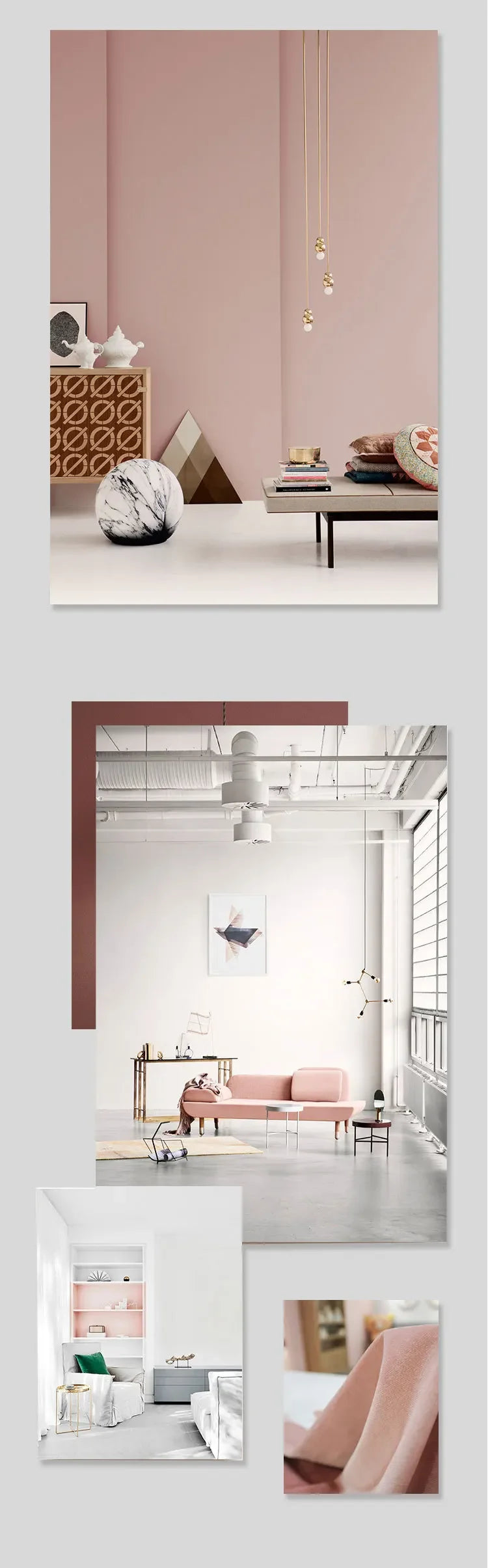 Curtains for Living Room Bedroomt Dirty Pink Curtains Light Luxury Velvet Light-Shielding Flannel Minimalist Curtain Fabric