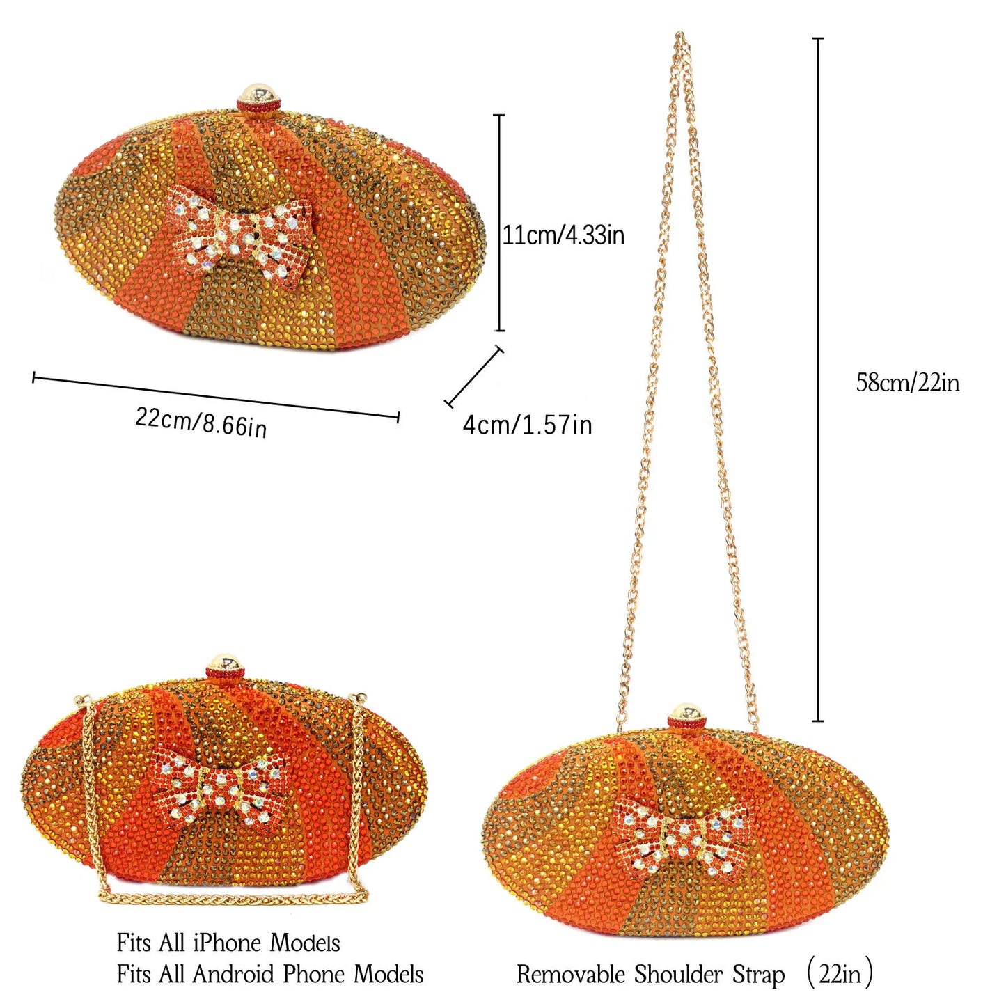 حذاء نسائي بتصميم إيطالي من فينوس تشان وحقيبة فراشة مرصعة بأحجار الراين - مثالي لحفلات الزفاف وإكسسوارات العرائس