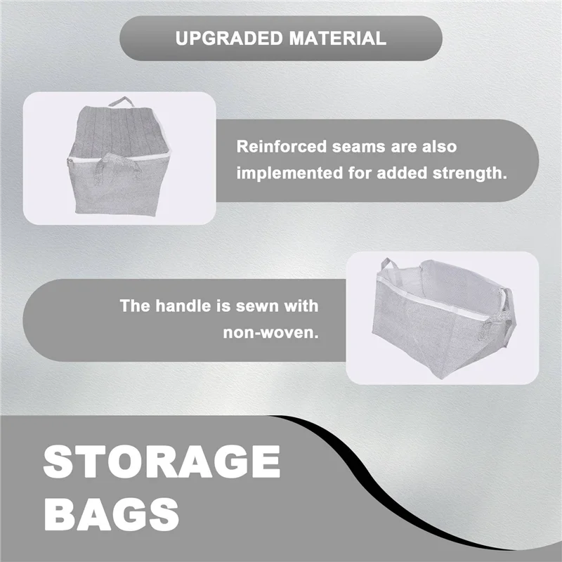 HHO-3X 3-Dimensional Storage Box Household Storage Box With Window Organizer Cloth Folding Large Capacity 30L