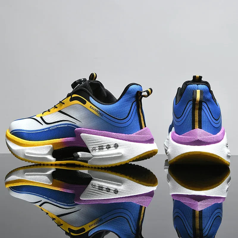أحذية رياضية رجالية للجري، أحذية ماراثون كاجوال، خفيفة الوزن، قابلة للتنفس، مريحة، رياضية، مضادة للانزلاق، أحذية رياضية للمشي في الهواء الطلق