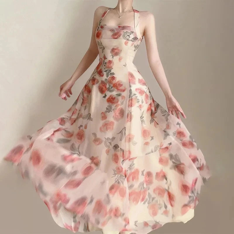 Long Dresses Womens Clothing French Elegant Party Dressess Female 2025 Summer New Fashion Versatile Beach Style Evening Dresses SwiftNest