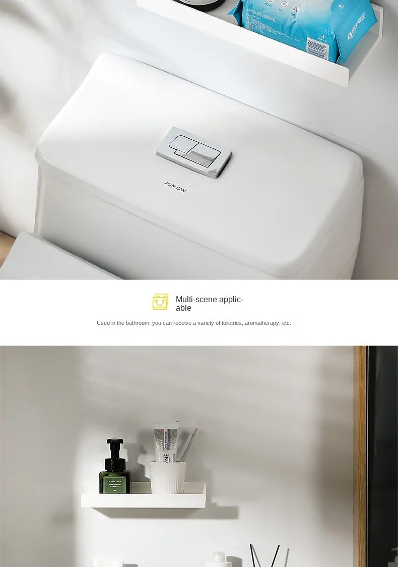 Bathroom Shelf Makeup Storage Organizer  Rack Self Adhesive No-drill Shelves Wall Shampoo Rack Shower Shelf