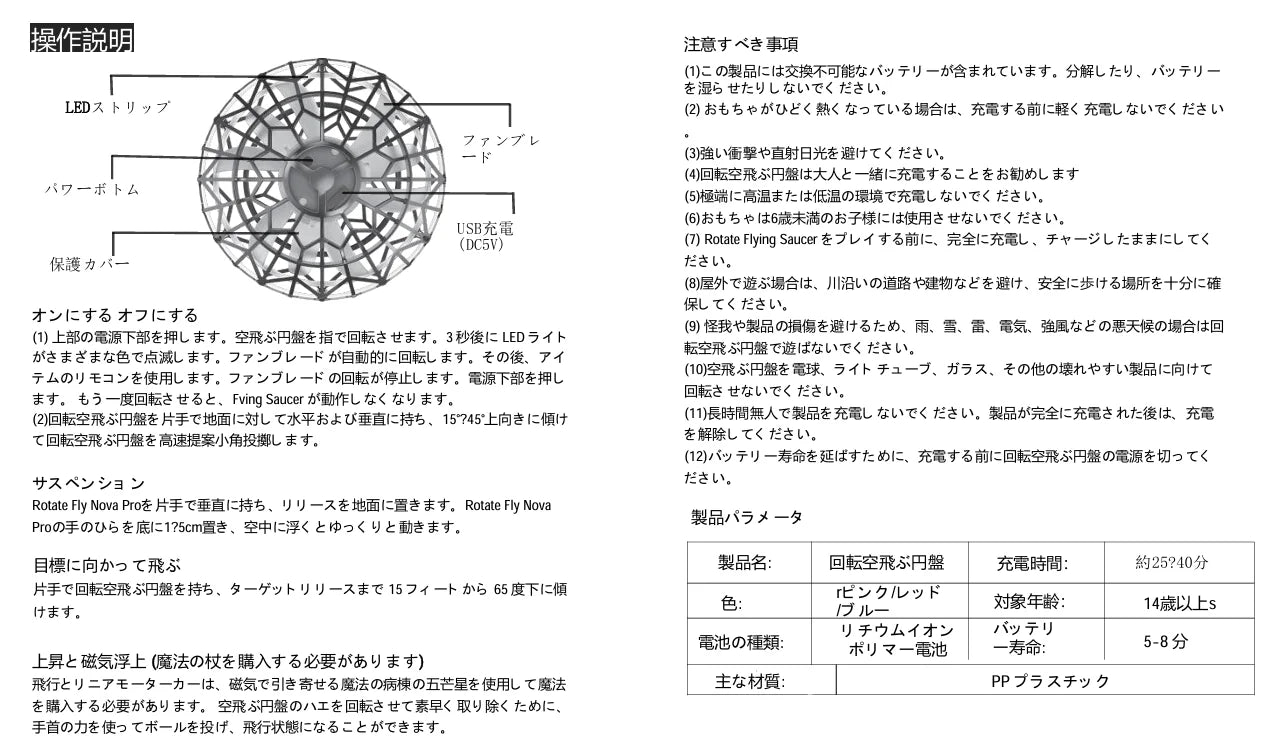 Toys For Kids Luminous Toys Flying Ball Sensing Automatic Rotation Magic Ball Children's Games Outdoor Party Toys Holiday Gifts