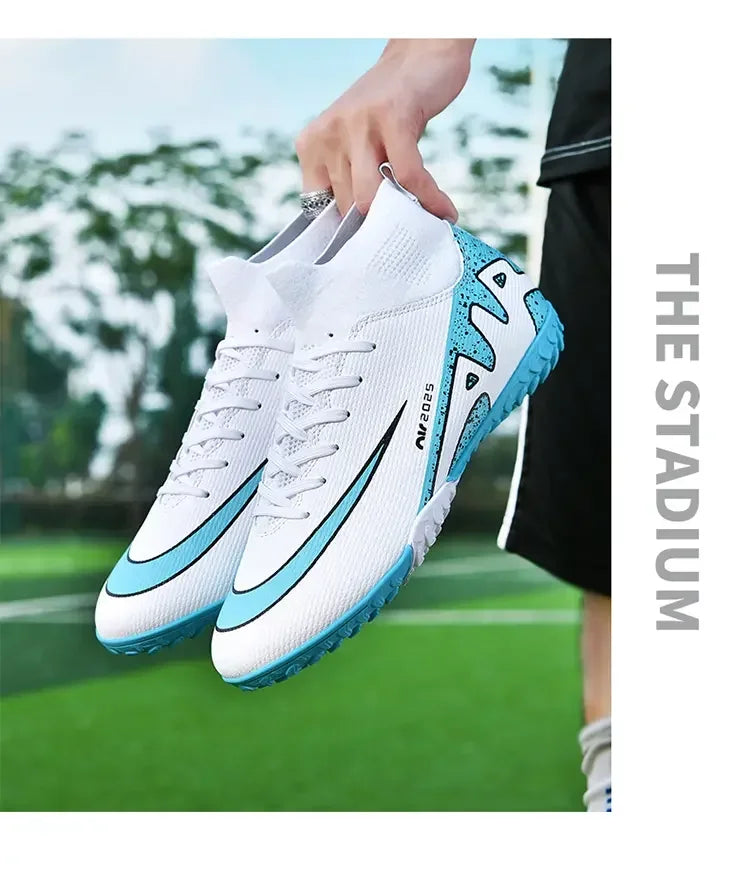 Indoor Competition Football Shoes Outdoor Grass Anti Slip Sports Shoes Light Breathable Casual Shoes Traning Sneakers Teenagers
