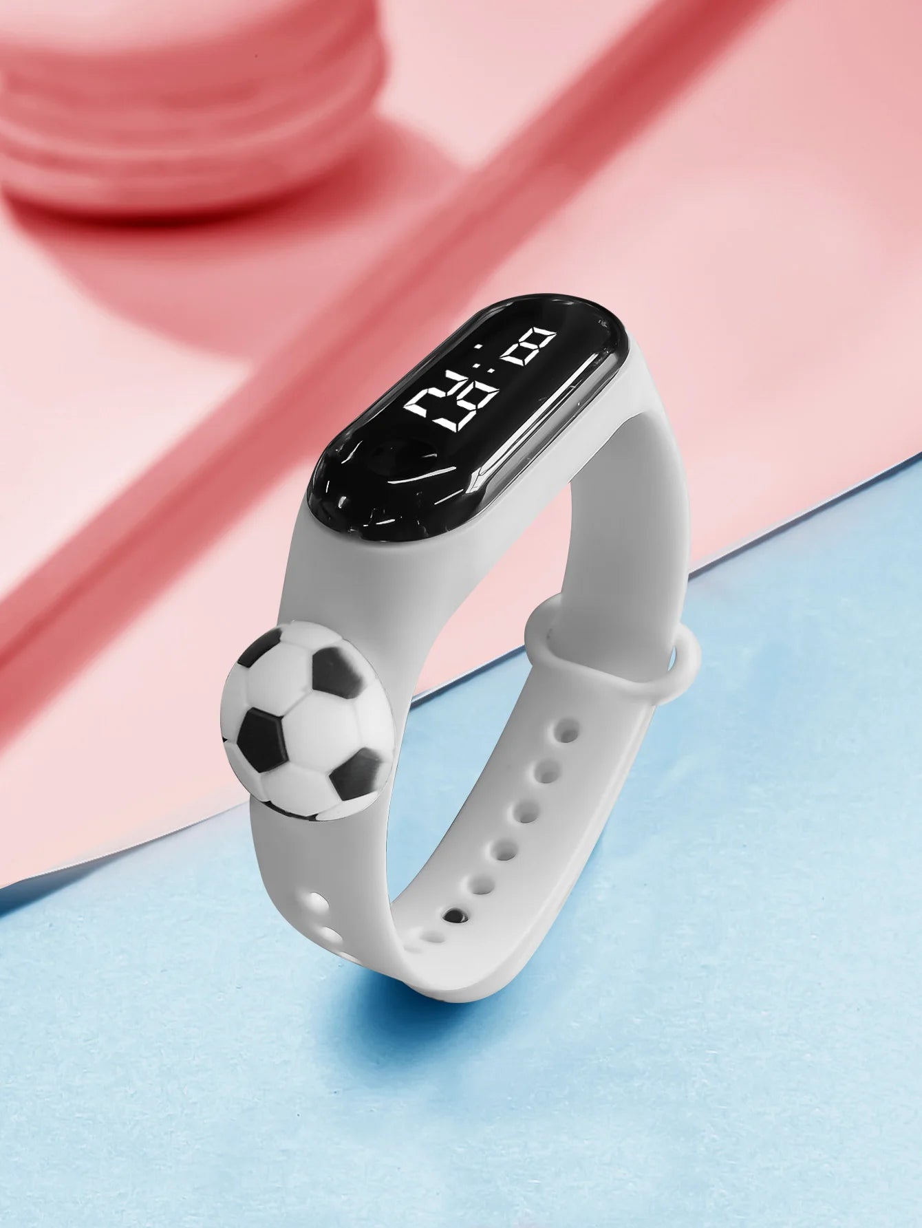 New Children's Outdoor Sports Watch Bracelet Simple Cartoon Football Student Electronic Watch Children's Festival Gift