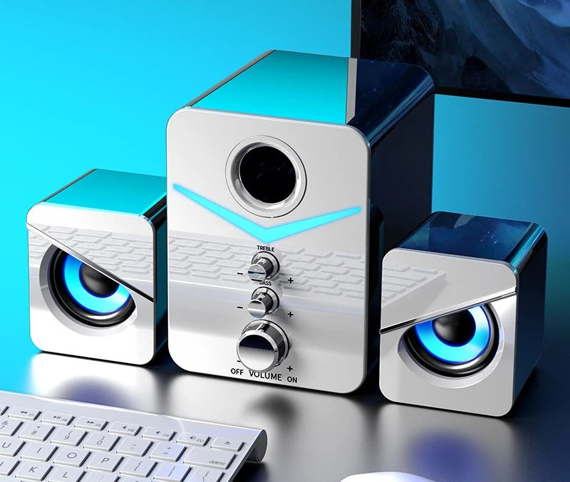 Bluetooth Speaker Home Theater Sound Bass System Mini Speakers Desktop Computer MP3 Player Audio for PC Phone Subwoofer Soundbar