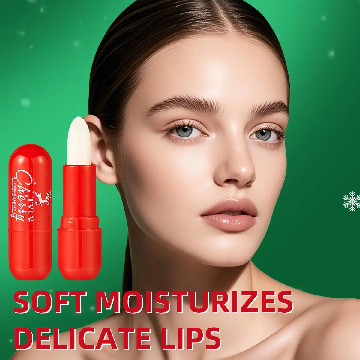 مجموعة العناية بالبشرة المرطبة لعيد الميلاد - كريم مرطب لليدين وبلسم مغذي للشفاه، هدية مثالية للعطلات للنساء ذوات البشرة الجافة