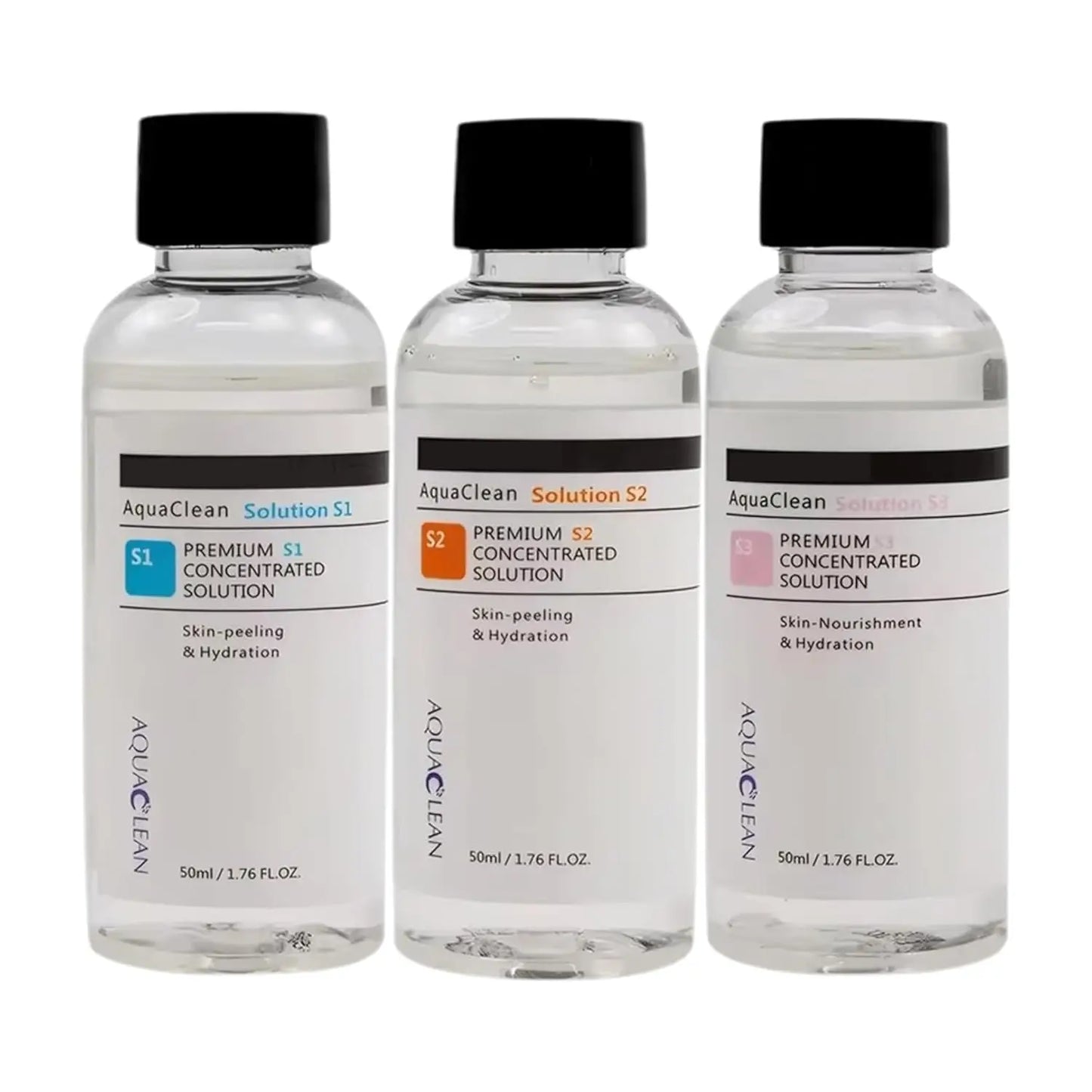 Concentrate Solution 3 Bottles S1 S2 S3 for SPA Aqua Peeling Facial Care Skin Moisturizing Deep Clean Face Peeling Solution