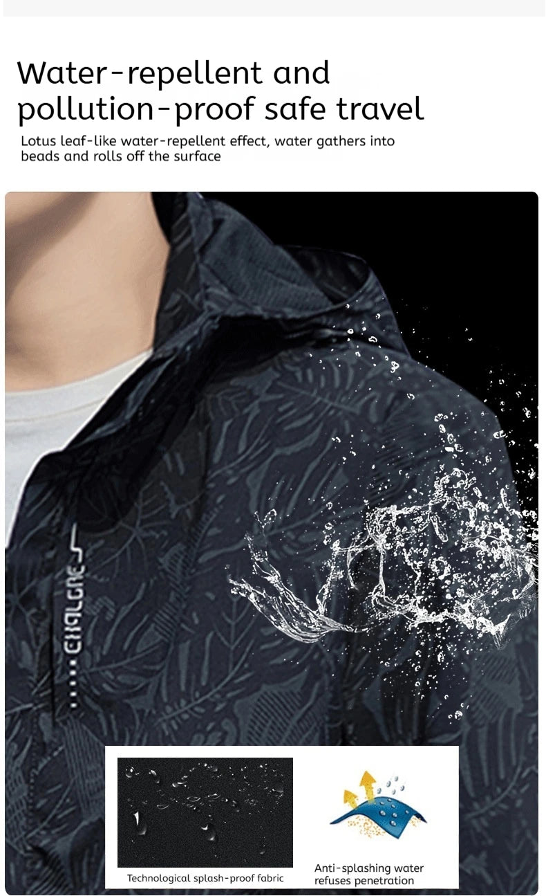 Sport Coat Men's New Style Casual Waterproof Outdoor Jacket for Spring Fashion Print Men's Clothing Outdoor Jacket for Men With