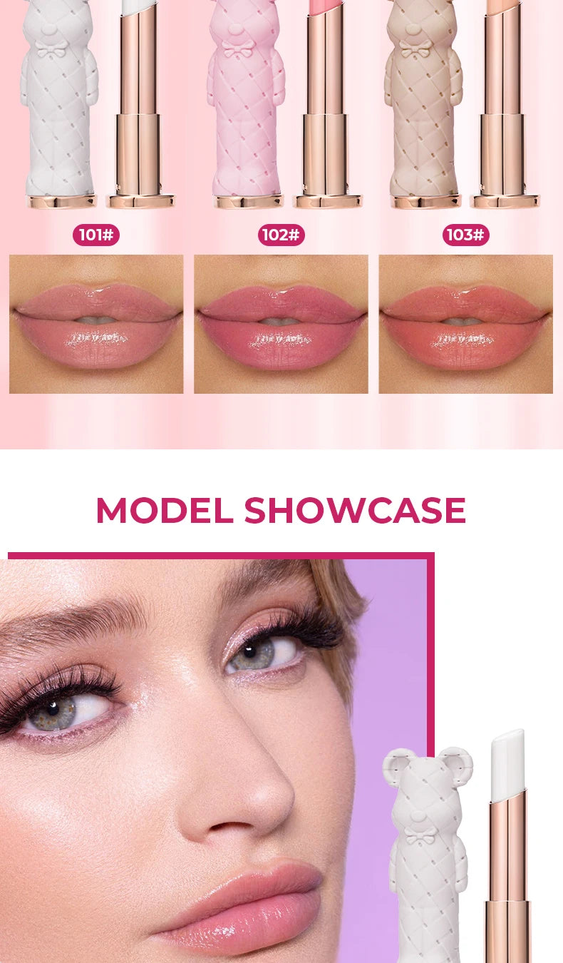 أحمر شفاه مرطب بيوتي جلازد بير، مرطب شفاه ملون، أحمر شفاه مغذي، سهل التلوين، مائي