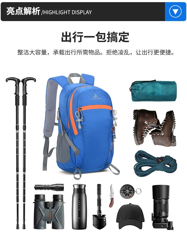 Lightweight and Portable 20L Outdoor Sports Backpack for Hiking Climbing Traveling backpacks school bag mochilas