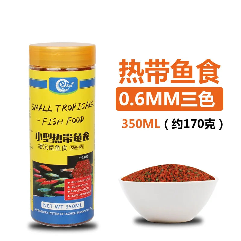 Tropical Fish Feed Aquarium Ornamental Fish Feed For Fish Health Digestive Wellness Color Enhancement