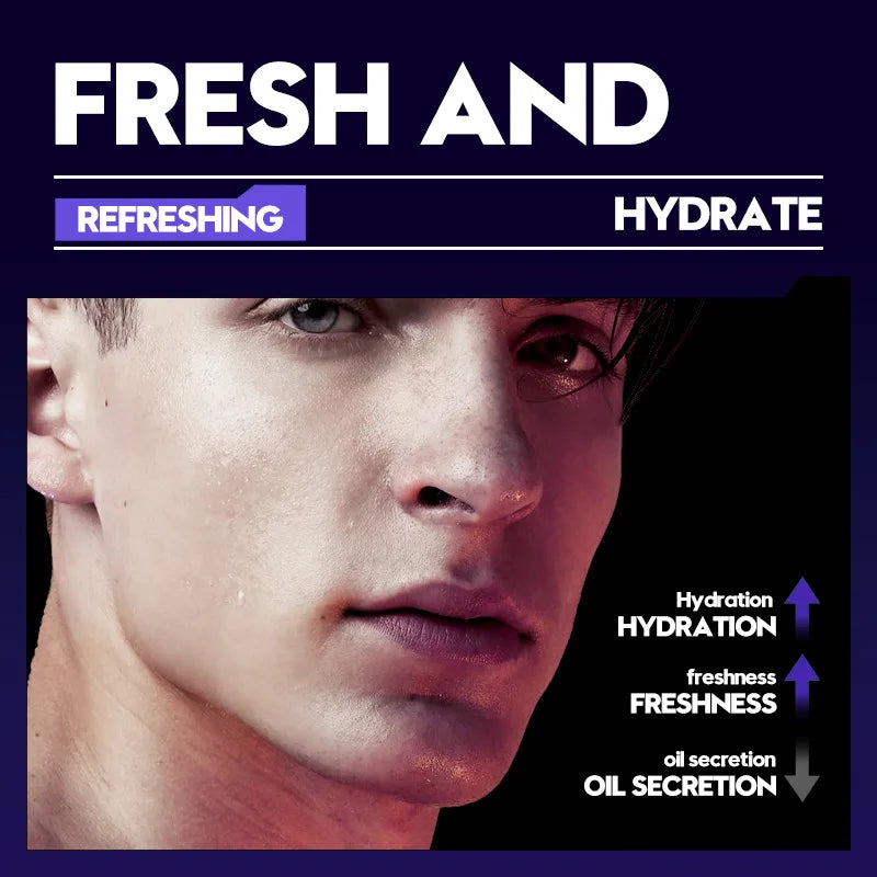 SADOER Men's Skin Care Sets Moisturizing Face Cream Facial Mask Lip Balm Sunscreen Cleanser Eye Cream Men Skin Care Kit