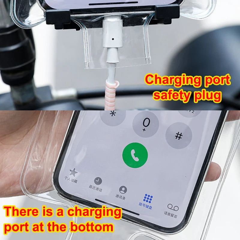 Set of 5 Waterproof Clear Phone Covers Perfect for Biking & Motorcycling With Touchable Screen