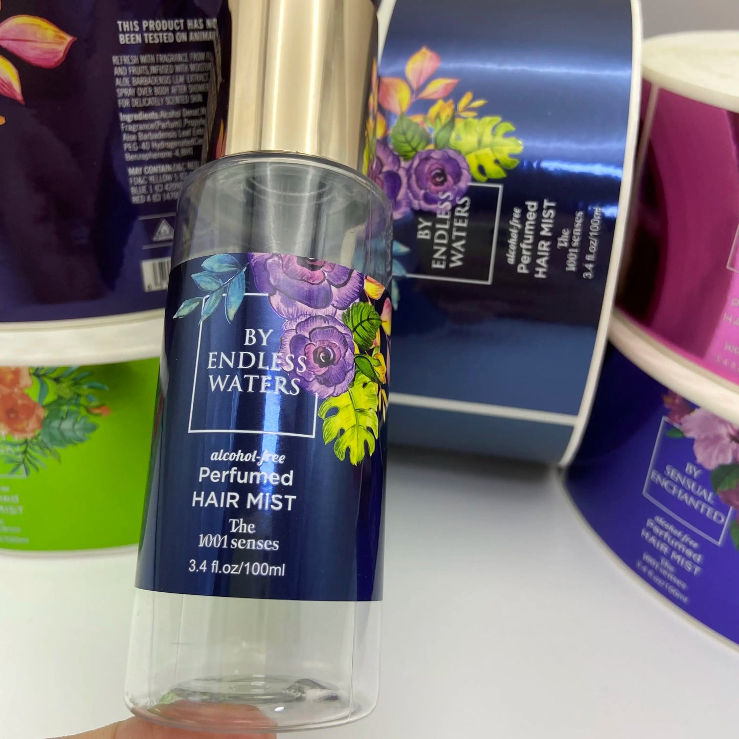 Custom Cosmetic Labeling Waterproof Oil-resistant Beauty Product Packaging Labels Personalized Skincare Labeling