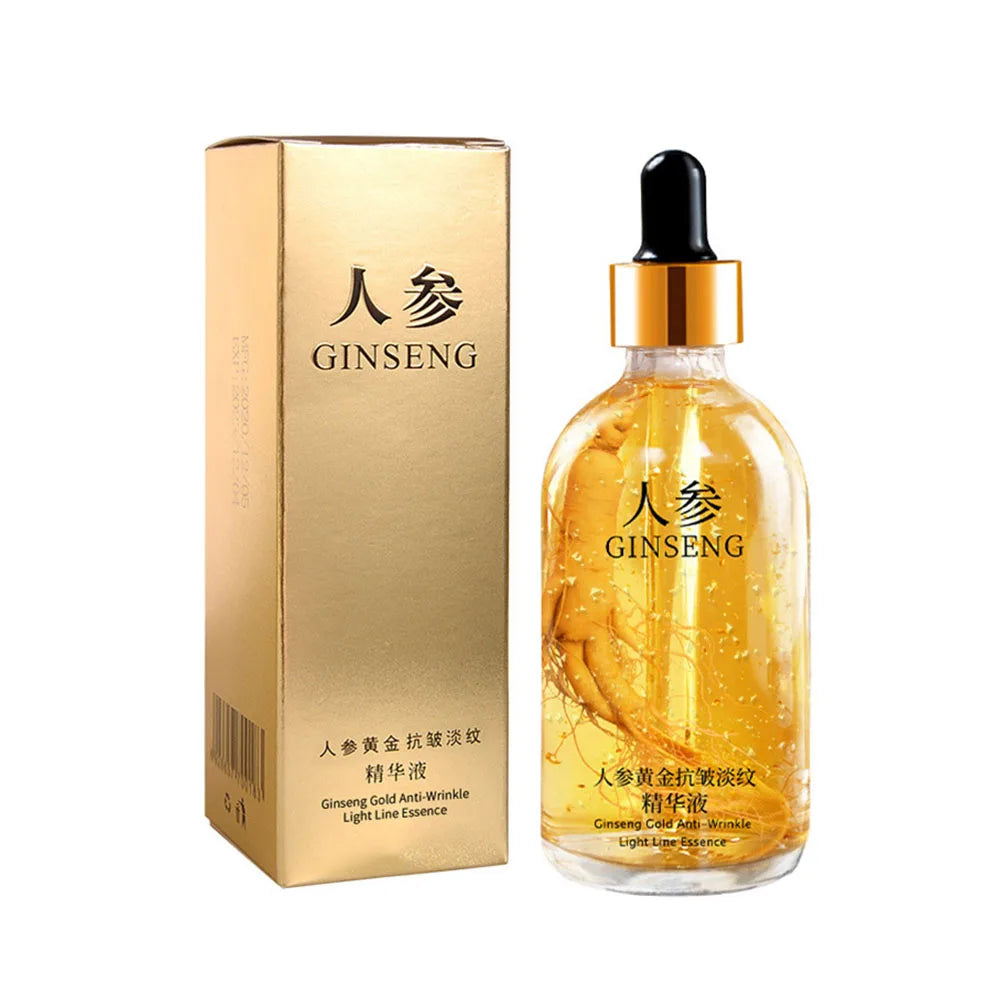 Ginseng Essence Polypeptide Essential Oil Gold Polypeptide Smoothes Wrinkles Essence Tighten Loose Skinreduce Fine Lines