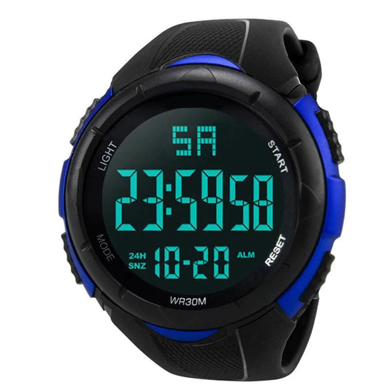 Sports Watch for Men Kid Student Teen Large dial Outdoor Sport Men Watch Multifunction digital Wristwatch Waterproof Alarm Clock