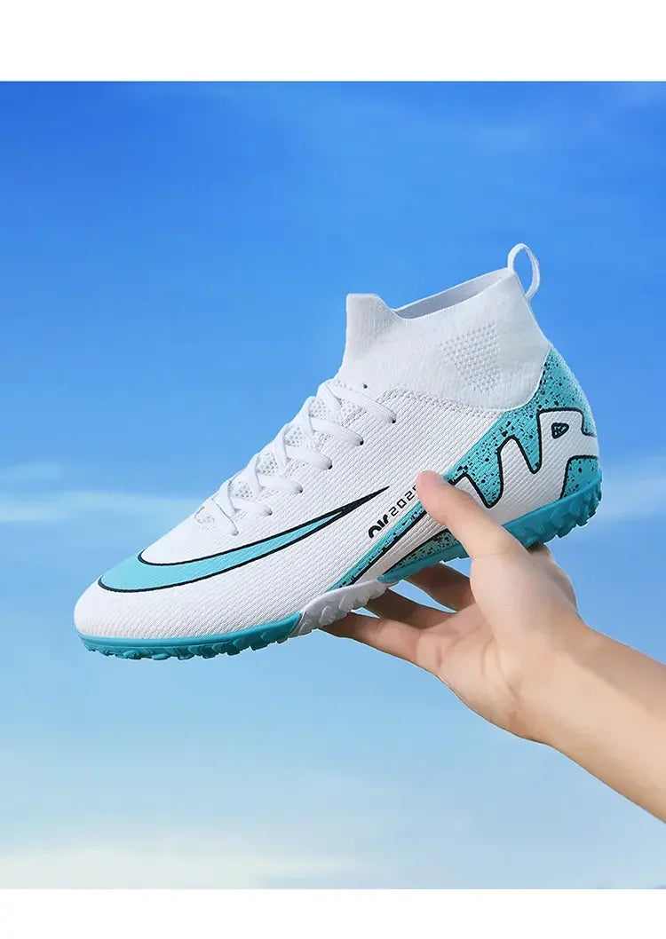 Indoor Competition Football Shoes Outdoor Grass Anti Slip Sports Shoes Light Breathable Casual Shoes Traning Sneakers Teenagers