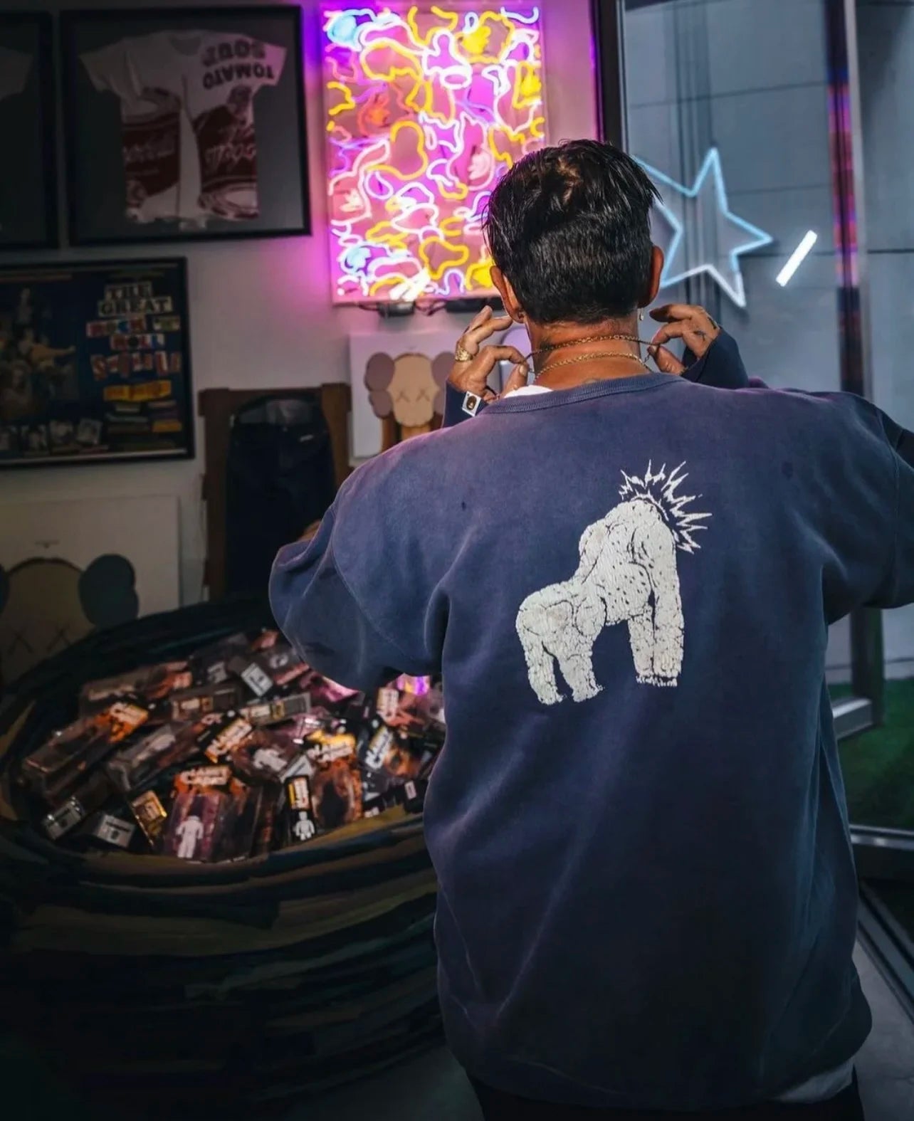 Mens Clothing Casual trend Ape man male and female pullover hoodie  ropa hombre