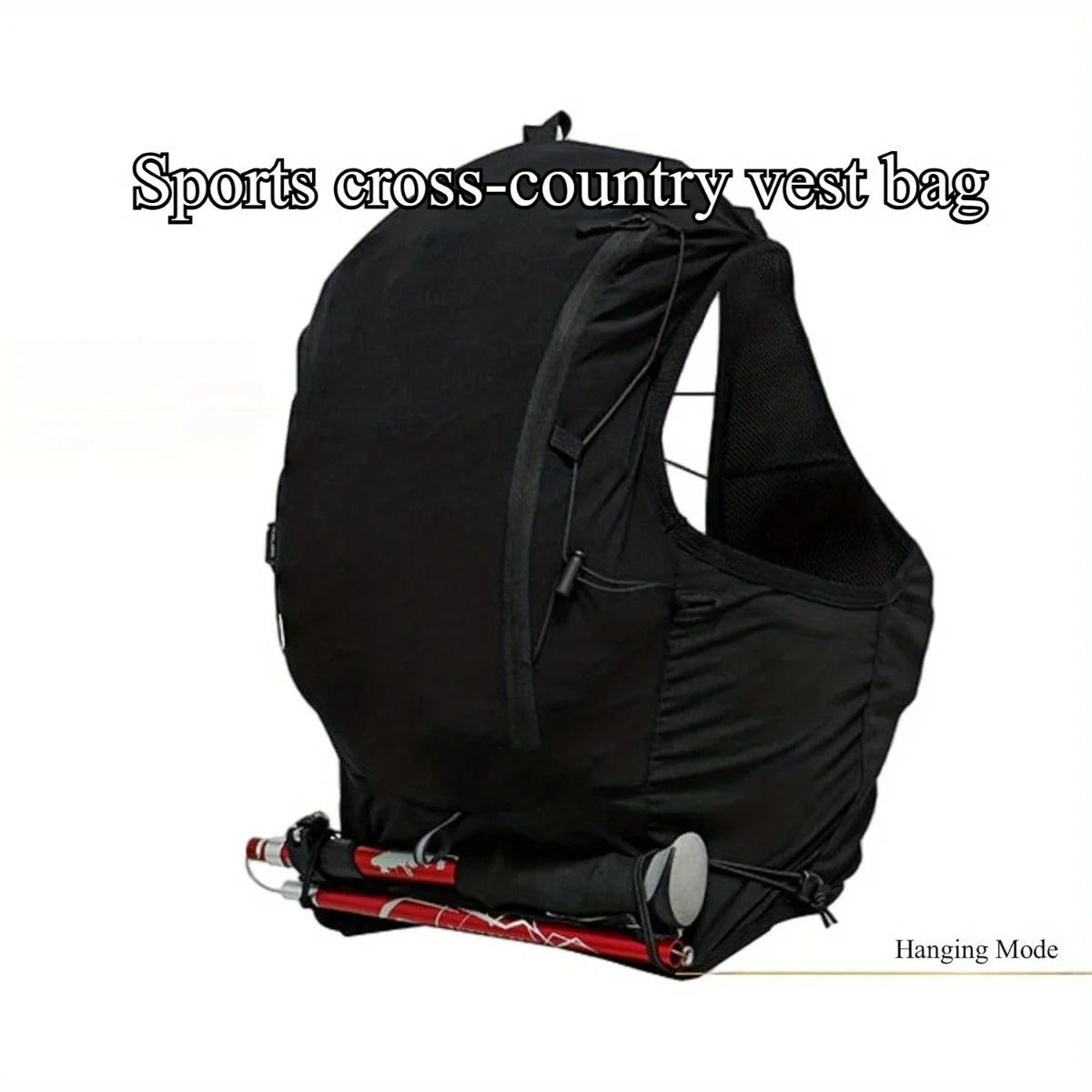 Outdoor hydrated vest backpacks, lightweight runner bags for men and women running, trails, races, marathons, and hiking