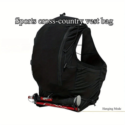 Outdoor hydrated vest backpacks, lightweight runner bags for men and women running, trails, races, marathons, and hiking