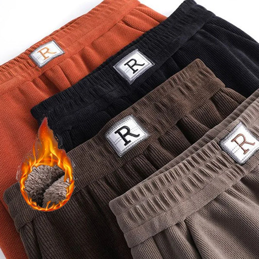 Winter Women Classic Versatile Harem Pants Lady Fashion Plush Thicken Thermal Trousers Female High Waisted Straight Leg Slacks