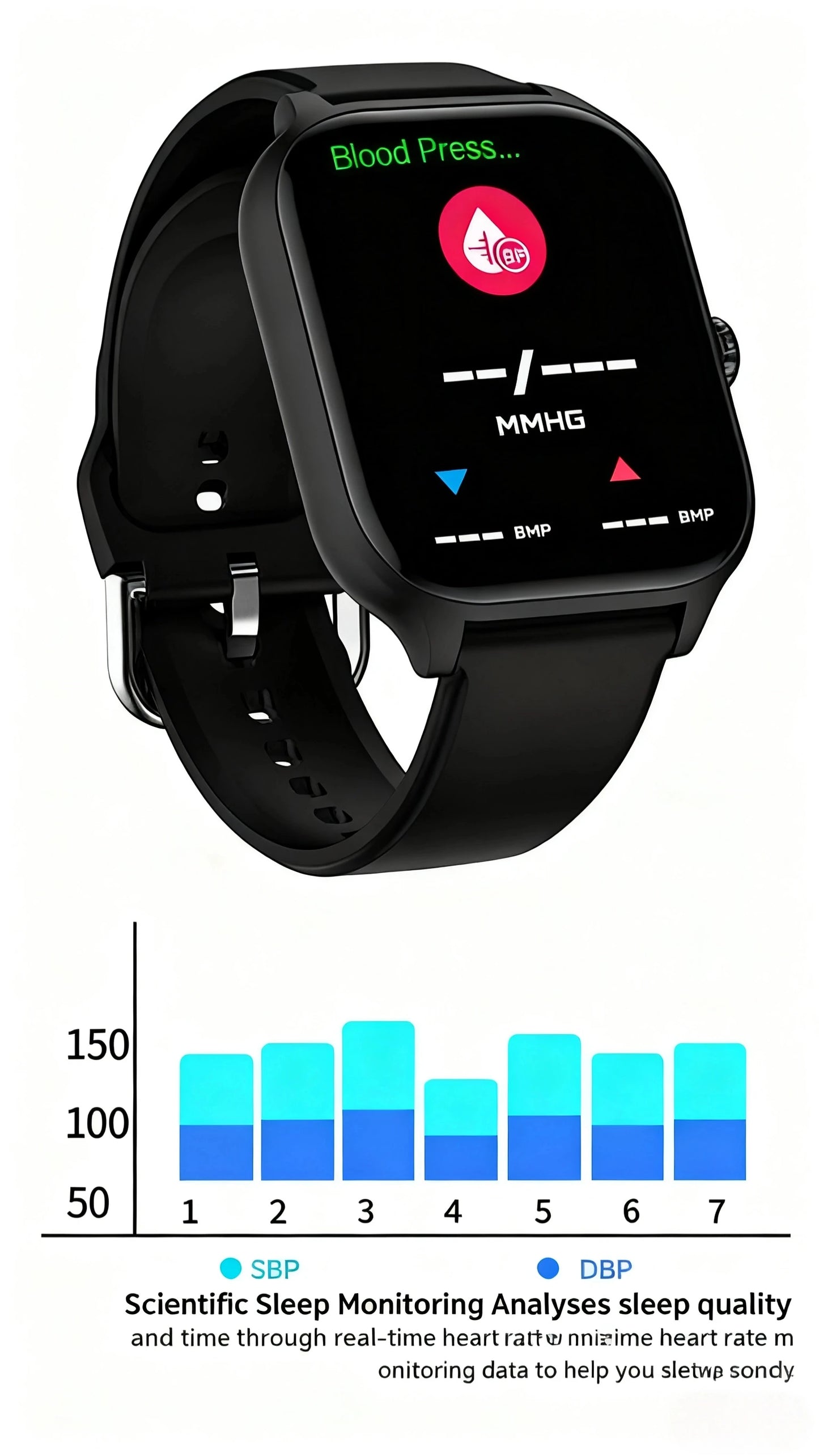 PHONEPACE H9 Intelligent Watch Bluetooth Call Remote Photography Sleep Monitoring Multiple Sports Modes Heart Rate Blood