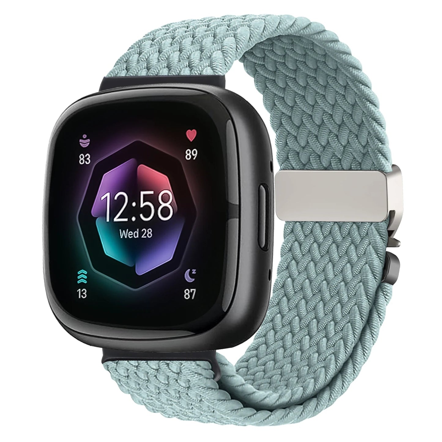 Parachute Braided Strap for Fitbit Versa 4 3 Sense 2 band Accessories replacment nylon correa Bracelet for Fitbit Versa 4 Strap SwiftNest
