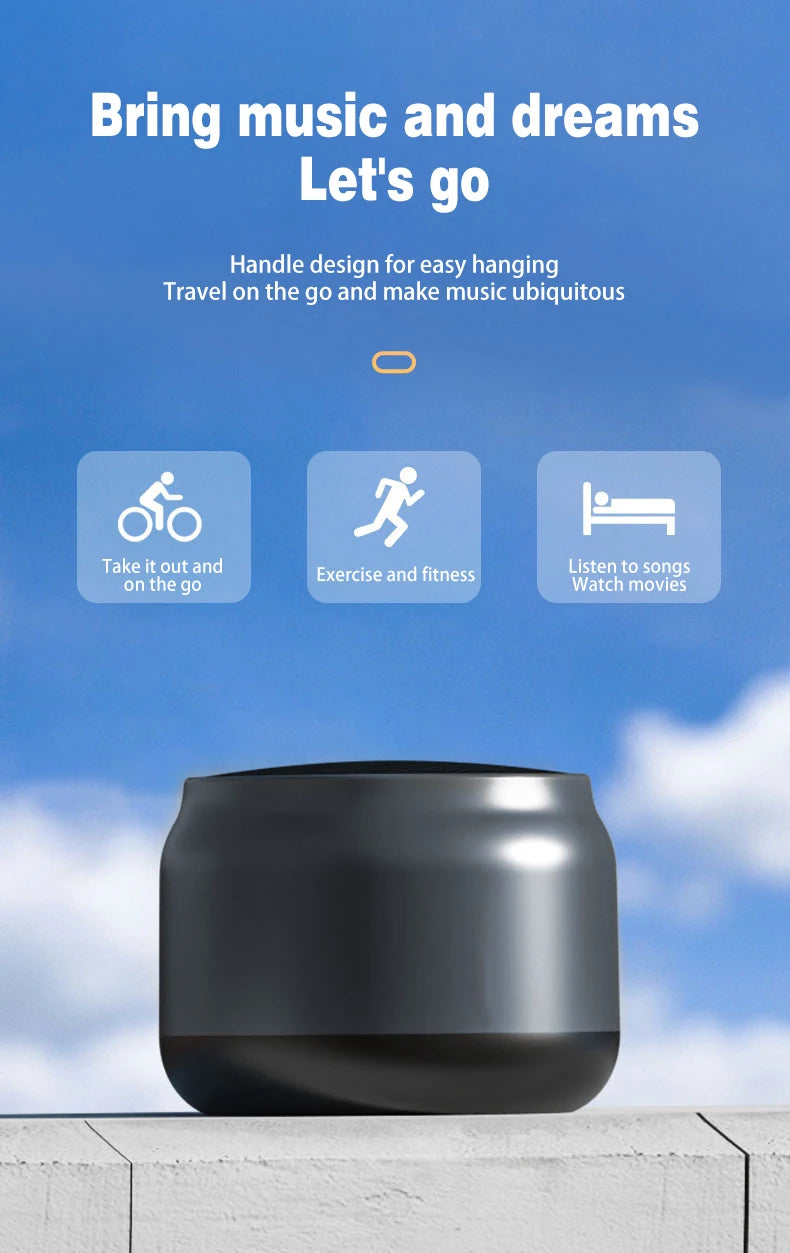 Bluetooth Speaker S16 with Loud Bass - Wireless Portable Mini Speaker for Home, Outdoor, Car Audio, High Volume  Boombox 