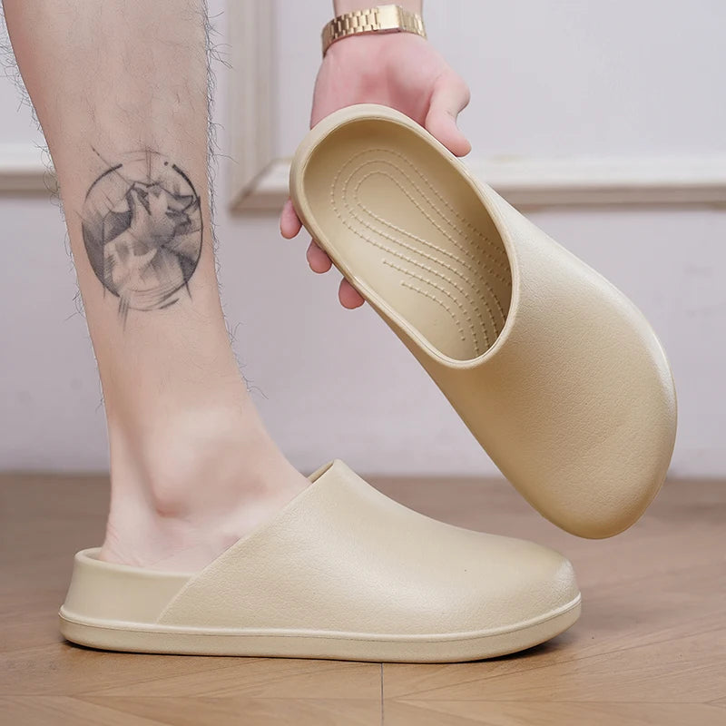 Men Slippers Couples Garden Clog Women Water Proof Chef Shoe Comfortable Sandal Slippers For Pet Workers Outdoor Fishing Shoes