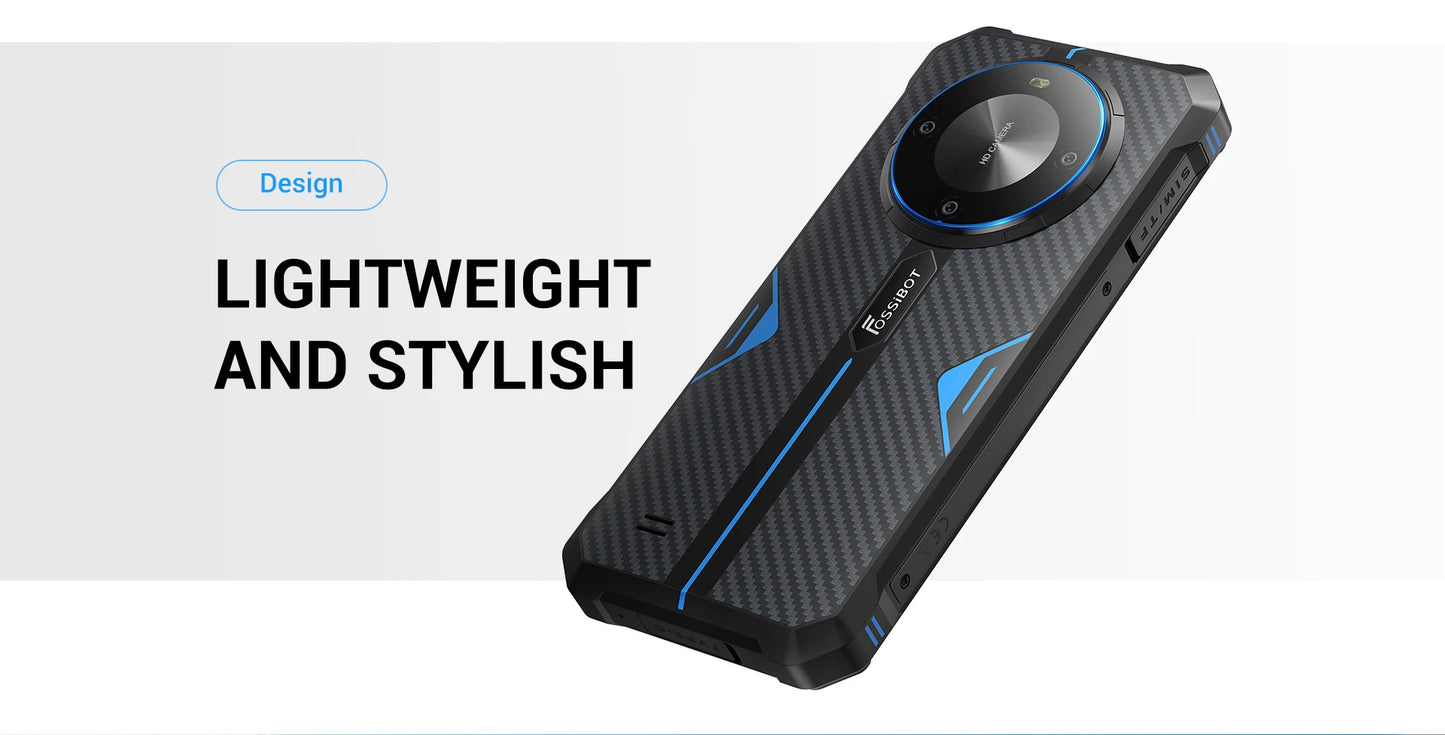 [العرض العالمي الأول] هاتف FOSSiBOT F105 الذكي المتين بنظام تشغيل أندرويد 14 وذاكرة وصول عشوائي 12 جيجابايت وذاكرة داخلية 64 جيجابايت وكاميرا 20 ميجابكسل وشاشة 6.745 بوصة عالية الدقة وشاشة IPS