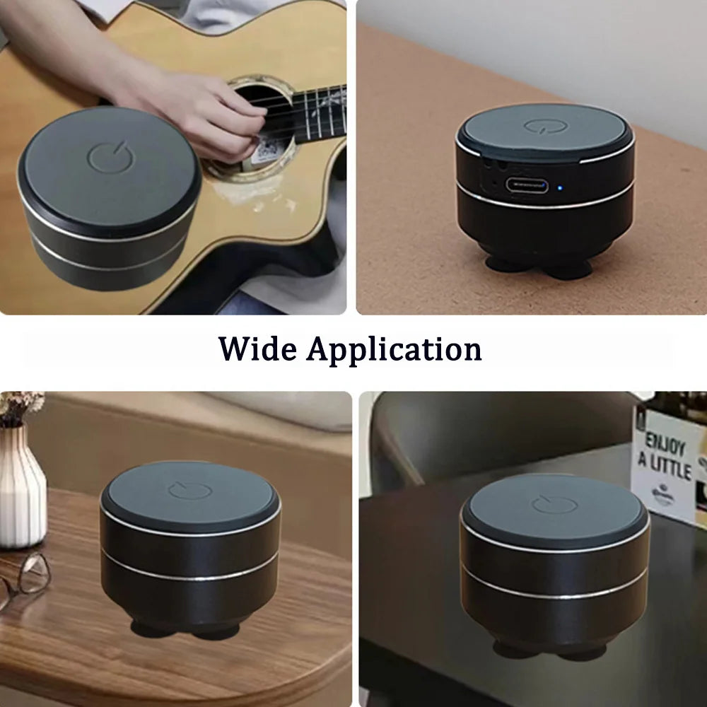 مكبر صوت لاسلكي بتقنية البلوتوث رقمي مزدوج TWS صوت ستيريو اهتزازي مكبر صوت صغير يعمل بتقنية التوصيل العظمي مع راديو FM شحن مباشر