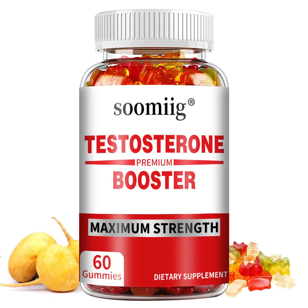 Natural Energy Gummies for Men - Contains Maca Root and Ashwagandha Extracts To Support Energy and Endurance