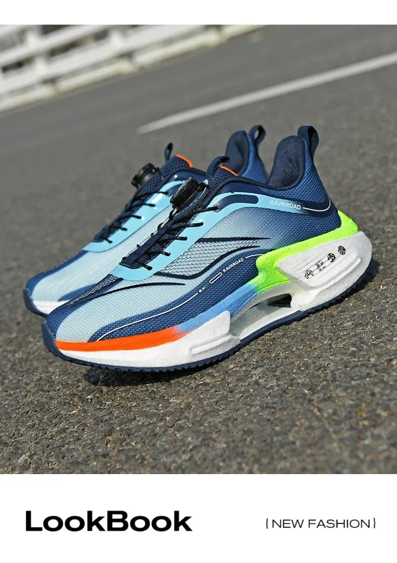 أحذية رياضية رجالية للجري، أحذية ماراثون كاجوال، خفيفة الوزن، قابلة للتنفس، مريحة، رياضية، مضادة للانزلاق، أحذية رياضية للمشي في الهواء الطلق