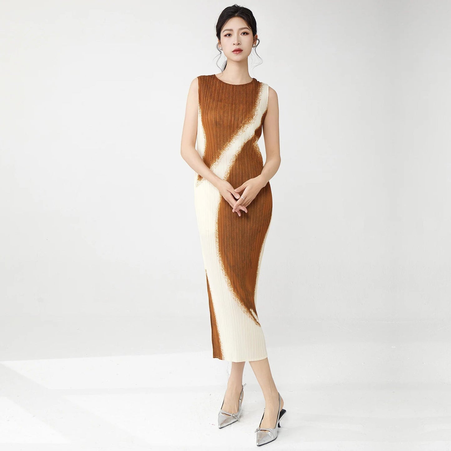 Women Clothing Wholesale Summer Ladies Fashion Dresses High Quality Stretch Sleeveless Dresses SwiftNest