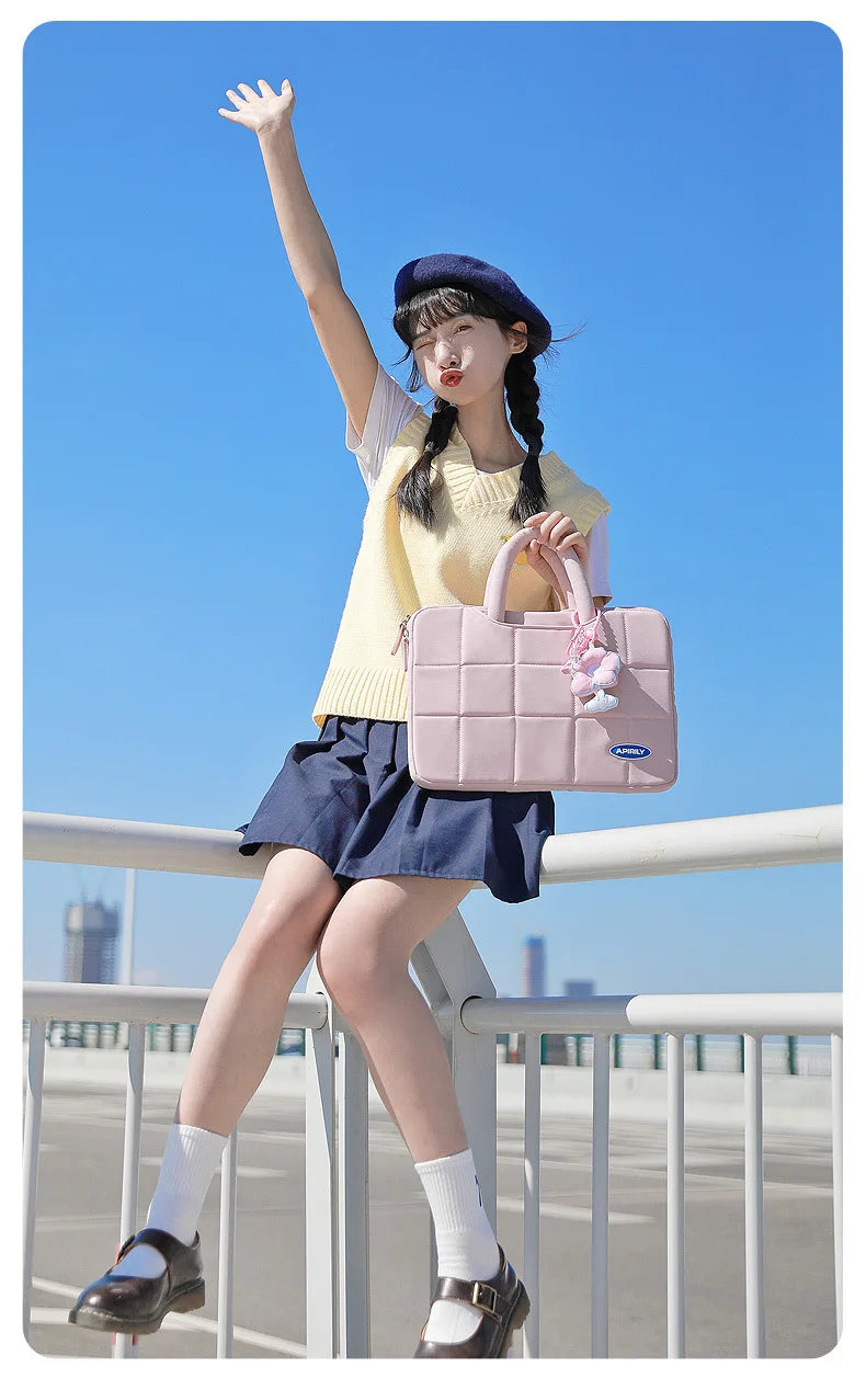 حقيبة كمبيوتر محمول مقاس 13.3 بوصة و14 و15 و15.6 بوصة وغطاء لجهاز ماك بوك إير برو وشاومي وهواوي وآسوس وحقيبة كمبيوتر محمول للرجال والنساء وحقيبة يد محمولة