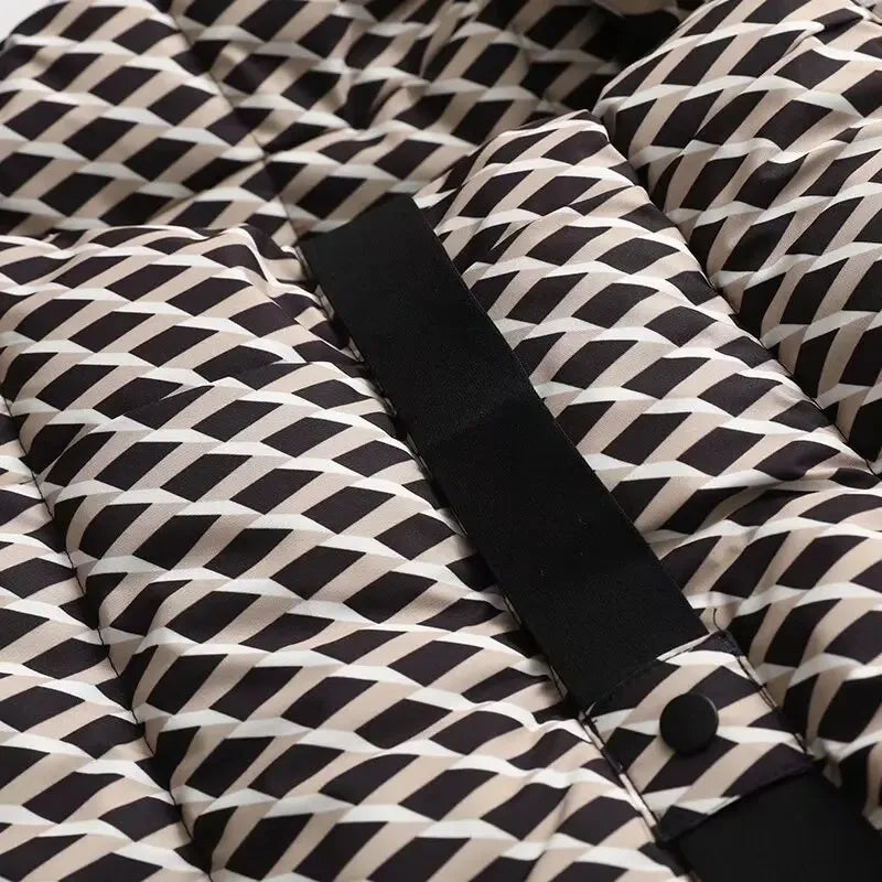 2025 New Women'S Fashion Waist With Belt Hooded Down Cotton Jacket Commuting Warm Windproof Jacket More Comfortable To Wear