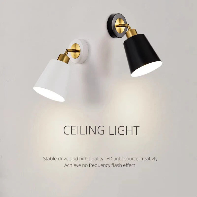 Modern Simple Bedroom Bedside Lamp Nordic Creative Living Room Background Wall lamp Aisle Porch Lamp Balcony Wall Lamp