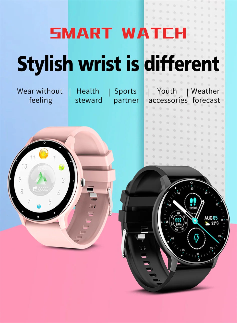 New Smart Watch Men Sports Fitness Watch Heart Rate Full Touch Screen Bluetooth Call 2025 New Ultra Light Smartwatch