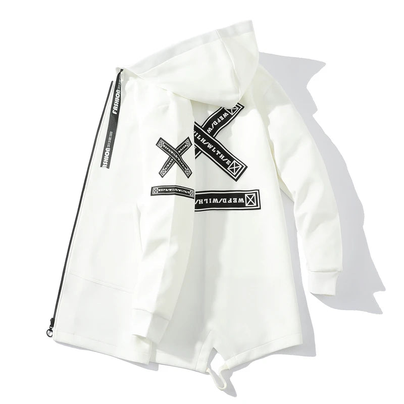 جاكيت رجالي موضة ربيع خريف ملابس الشارع الكاجوال جاكيت بغطاء للرأس ملابس رجالية جاكيت بومبر معطف رجالي مقاوم للرياح ملابس خارجية للرجال