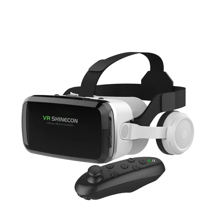 VR Shinecon Casque Helmet 3D Glasses Virtual Reality For Smartphone Smart Phone Headset Goggles Binoculars Video Game Wirth Lens