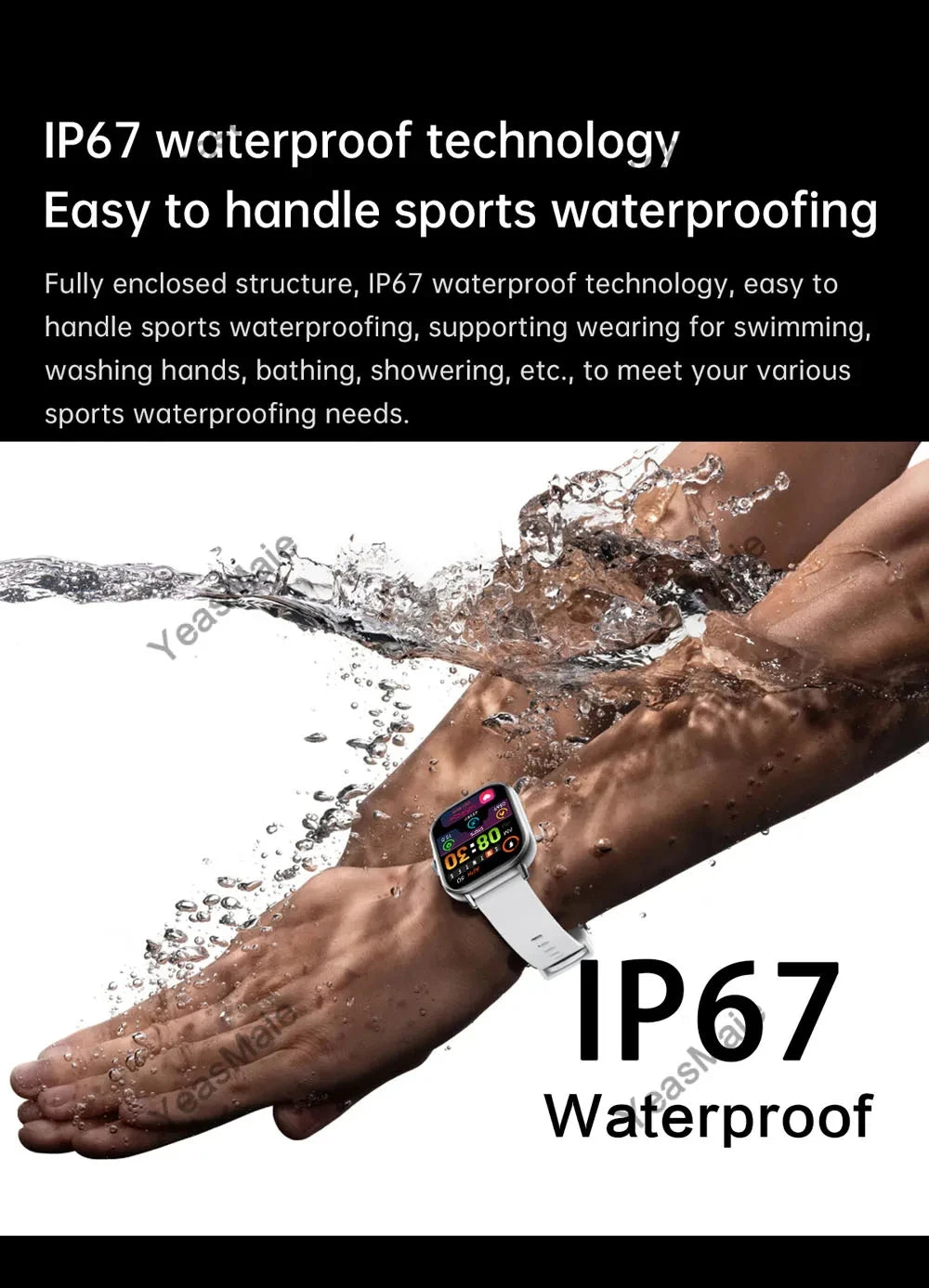 ساعة ذكية رياضية خارجية 2025 للنساء والرجال، ساعة لقياس معدل ضربات القلب وضغط الدم والأكسجين، خلفية شاشة، ساعات ذكية مزودة بخاصية الاتصال اللاسلكي وبلوتوث