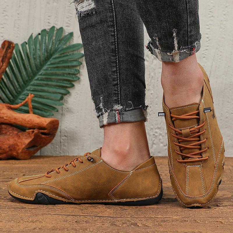 أحذية رياضية خارجية للرجال - تصميم عصري وخفيف الوزن وجيد التهوية مناسب للأحذية المسطحة غير الرسمية للنساء في أي مناسبة